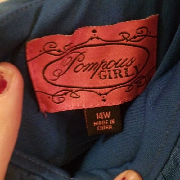 Blue/ teal dress (Semi formal) - Picture 3 of 3